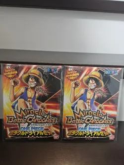 ONE PIECE Miracle Battle Carddass Set - 2 items. - Image 1