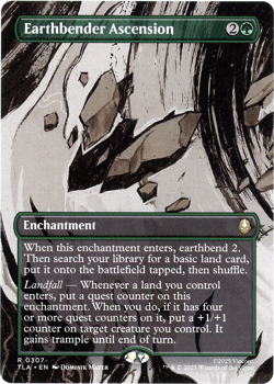 Earthbender Ascension (Borderless) 0307 Avatar: The Last Airbender TLA MTG - NM - Image 1