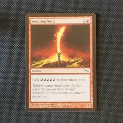 Wizards MTG Seething Song Mirrodin Instant Common 104 English Red 2003 - Image 1