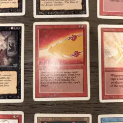 MTG Revised Card Lot Magic the Gathering Fork Lightning Bolt Mana Flare More! - Image 2