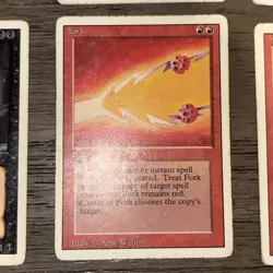 MTG Revised Card Lot Magic the Gathering Fork Lightning Bolt Mana Flare More! - Image 3