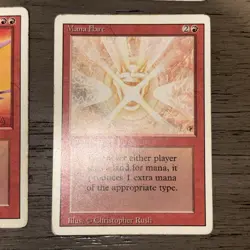 MTG Revised Card Lot Magic the Gathering Fork Lightning Bolt Mana Flare More! - Image 4