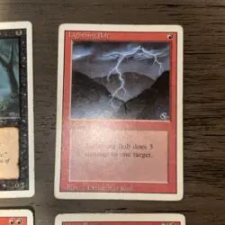 MTG Revised Card Lot Magic the Gathering Fork Lightning Bolt Mana Flare More! - Image 5