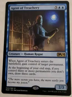 MTG Magic Agent of Treachery Core Set 2020 NM - Image 1