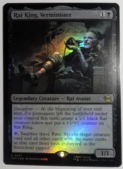 Rat King, Verminister Foil x1 Teenage Mutant Ninja Turtles MTG LP/NM - Image 1