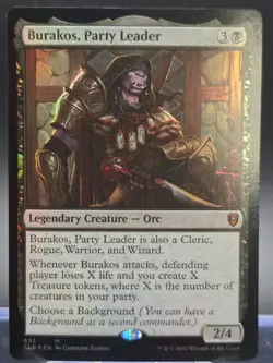 Burakos, Party Leader #653 Battle for Baldur's Gate Foil Mythic - Image 1