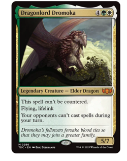 Dragonlord Dromoka Commander: Tarkir Dragonstorm MTG - Image 1