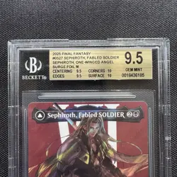 BGS 9.5 Sephiroth, Fabled SOLDIER (Borderless) (Surge Foil) Final Fantasy - Image 2