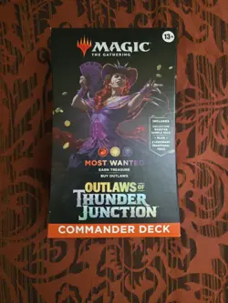 MTG Magic Commander Precon- Outlaws OTJ- Most Wanted -Sealed, Clean!! - Image 1