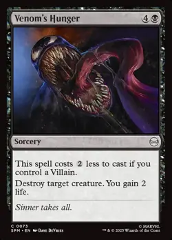 Venom's Hunger (73) – Marvel's Spider-Man SPM – MTG Magic the Gathering - Image 1