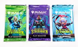 3 Packs Magic the Gathering Play Booster Pack Lot MTG Secrets of Strixhaven - Image 1