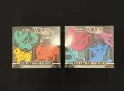 Pokemon TCG Sword & Shield Evolving Skies Elite Trainer Box Set of 2 ETBs Sealed - Image 1