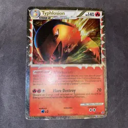 Typhlosion (Prime) 110/123 Heartgold & Soulsilver Holo Pokemon Rare - Image 1