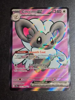 Cinccino ex 105/086 NM Chaos Rising Ultra Rare Pokemon - Image 1