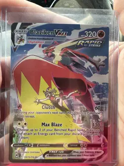 Blaziken VMAX TG15/TG30 Silver Tempest Trainer Gallery Rapid Strike Holo - Image 1