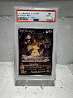 Pokemon 2022 Brilliant Stars Trainer Gallery Mimikyu V TG16/TG30 PSA 10 - Image 2
