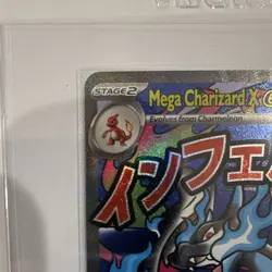 Pokemon TCG Mega Charizard X Ex EX 023 Me: Mega Evolution Promo Full Art Holo - Image 2
