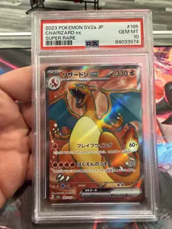 2023 Pokemon SV2a JP Charizard ex Super Rare Holo 185/165 PSA 10 - Image 1