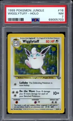 Pokemon Jungle Wigglytuff 16/64 PSA 7 - Image 1