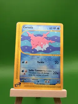 Corsola 102/165 E Reader Expedition Pokemon Card - MP - Image 1