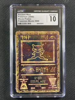 Pokemon Card CGC 10 GEM MINT Ancient Mew Movie Promo 2000 - Image 1