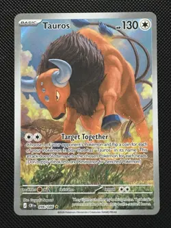 Pokemon Tauros 096/086 - ME04: Chaos Rising Illustration Rare Near Mint - Image 1