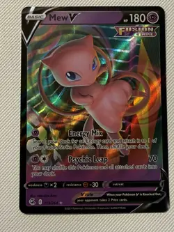 Mew V 113/264 Ultra Rare Fusion Strike Pokemon TCG NM/M - Image 1