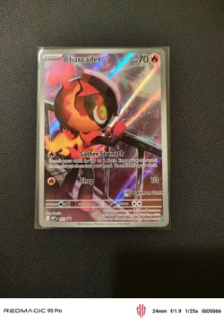 Charcadet MEP 022 Phantasmal Flames Pokemon Center Stamped Black Star Promo - Image 1