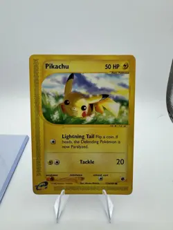 Pikachu 124/165 Expedition Base Set Common Regular 50 HP e-Reader 2002 - Image 1