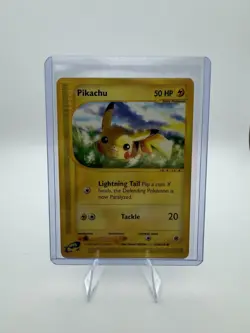 Pikachu 124/165 Expedition Base Set Common Regular 50 HP e-Reader 2002 - Image 3