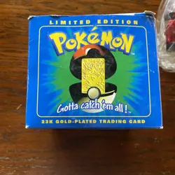 SEALED Pokemon 23K Gold Plated Trading Card New Pokeball TOGEPI Burger King - Image 2