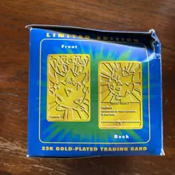 SEALED Pokemon 23K Gold Plated Trading Card New Pokeball TOGEPI Burger King - Image 3