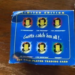SEALED Pokemon 23K Gold Plated Trading Card New Pokeball TOGEPI Burger King - Image 4