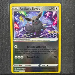 Pokemon Radiant Eevee Full Art Promo Holo SWSH230 Pokemon GO - Image 1