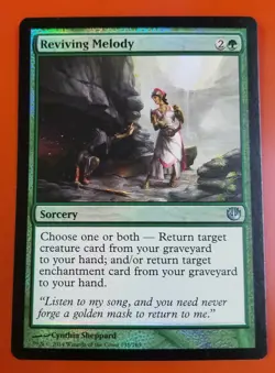 1x Reviving Melody | FOIL | Journey into Nyx | MTG Magic Cards - Image 1