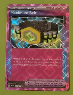 Maximum Belt 117/131 Ace Spec Rare Prismatic Evolutions Pokemon TCG - Image 1