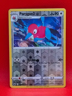 PORYGON2 117/198 UC CHILLING REIGN POKEMON REVERSE HOLO NM/M PORYGON2 - Image 1