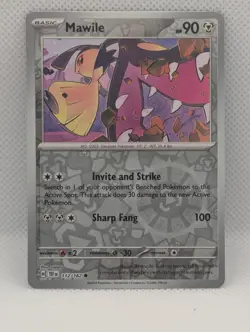 MAWILE 112/162 C TEMPORAL FORCES POKEMON REVERSE HOLO NM/M MAWILE - Image 1