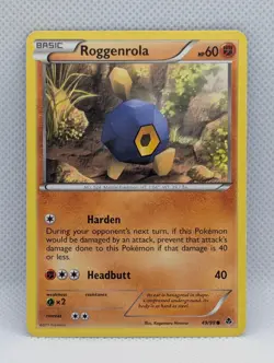 ROGGENROLA 49/98 C EMERGING POWERS POKEMON LP ROGGENROLA - Image 1