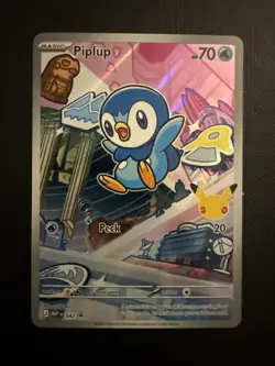 Pokemon Piplup 042 - First Partners Promo - Full Art Holo - - Image 1