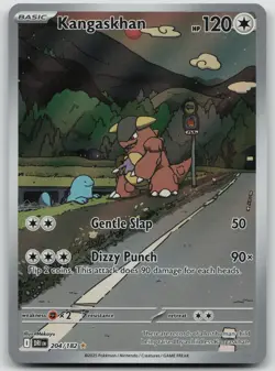 Pokemon TCG Kangaskhan Destined Rivals Illustration Rare Card 204/182 SV10 - Image 1