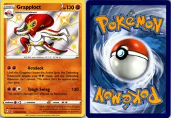 Grapploct SV073/SV122 Rare Shiny Shining Fates Shiny Vault Pokemon NM - Image 3