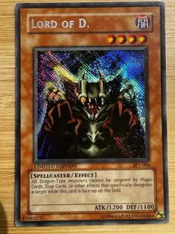 Lord of D. BPT-004 Limited Secret Rare Yu-Gi-Oh LP - Image 1