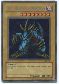 Yu-Gi-Oh! Tri-Horned Dragon LOB-000 Unlimited VLP/NM - Image 1