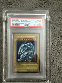 Yu-Gi-Oh Blue-Eyes White Dragon 1st Edition PSA 10 SDK-AE Ultimate Rare - Image 1
