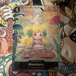 Namco One Piece CCG Mansherry OP05-088 Alt Art Foil Rare English - Image 1