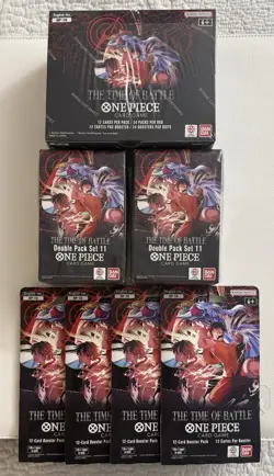 One Piece OP-16 (1) Booster Box (2) Double Pack Set (4) Sleeved Packs *SEALED* - Image 1