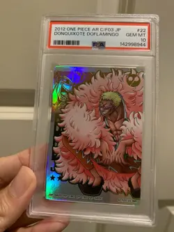 PSA 10 Bandai One Piece AR carddass Formation P03 Card SR Donquixote Doflamingo - Image 3