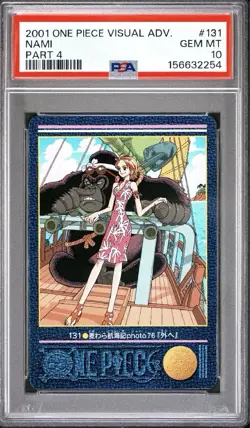 Psa 10 2001 CARDDASS ONE PIECE VISUAL ADVENTURE PART 4 131 NAMI - Image 1
