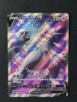 Pokemon TCG: Mewtwo V SWSH229 SWSH: Sword & Shield Black Star Promo Cards Holo - Image 1